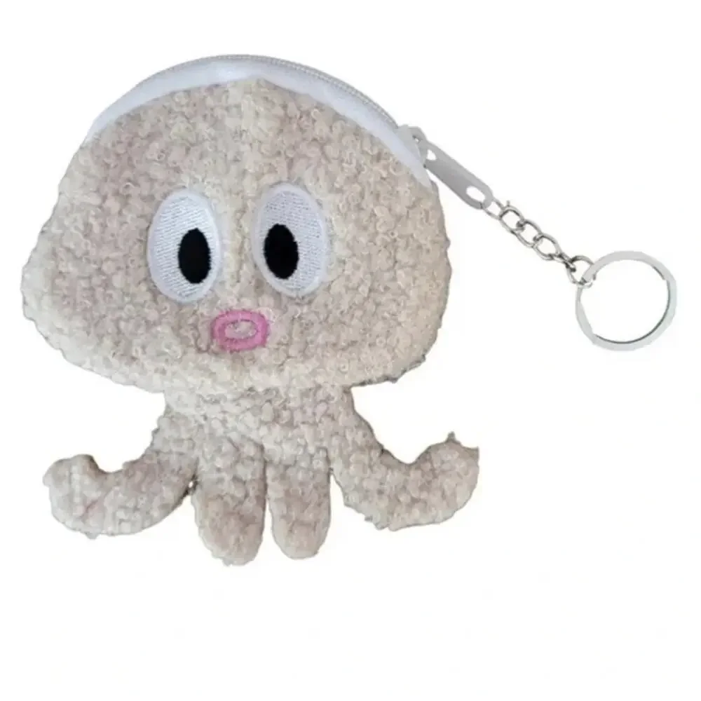 BN super cute! Octopus fuzzy coin purse or bag charm
